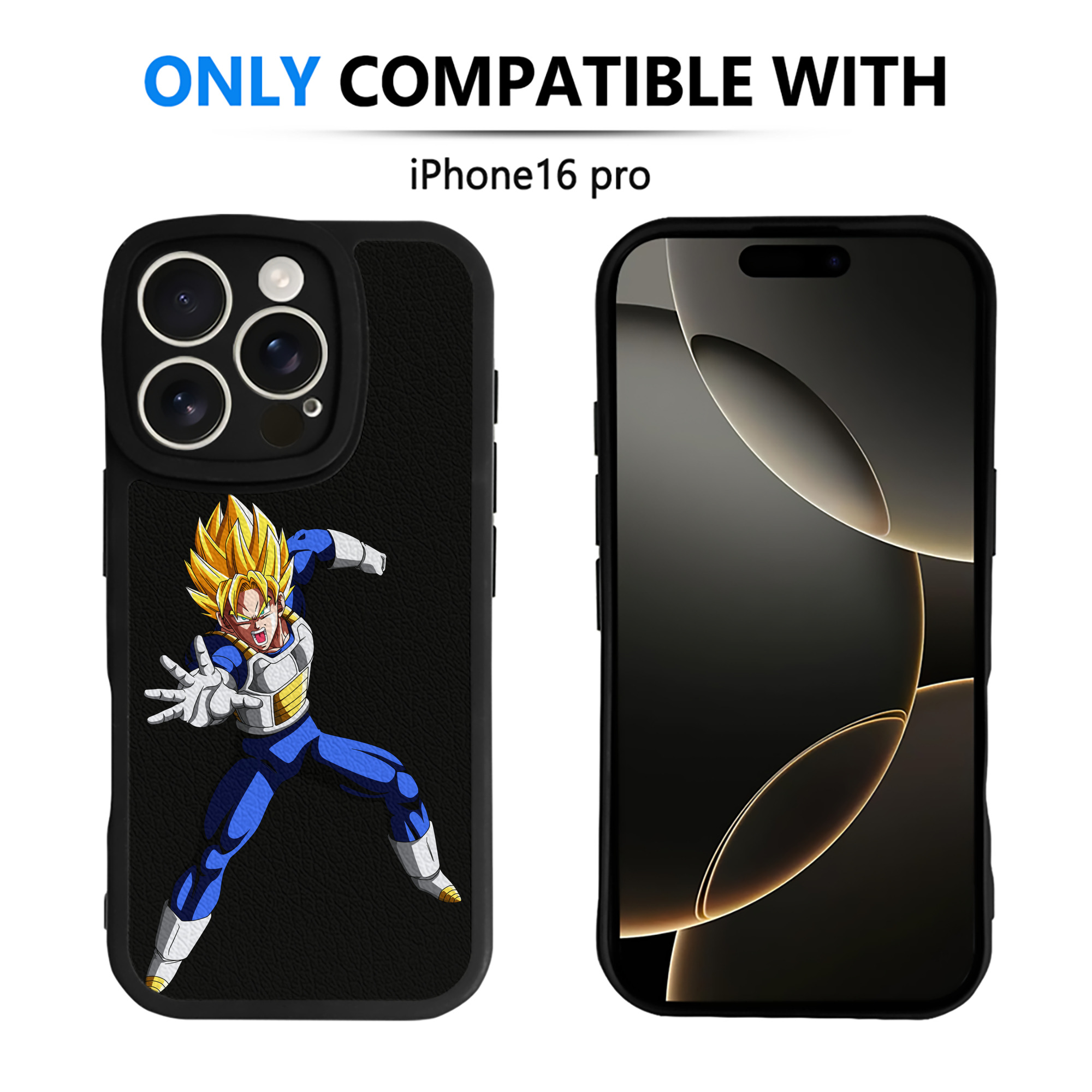 （画像用） ドラゴンボール ベジータ四世（Bejīta Yonsei）DRAGON BALL Vegeta IV 【iPhone 16シリーズ対応】シリコンスマホケース（レザー調） 材質：シリコン